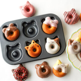 Cat And Bear Donut Baking Tray