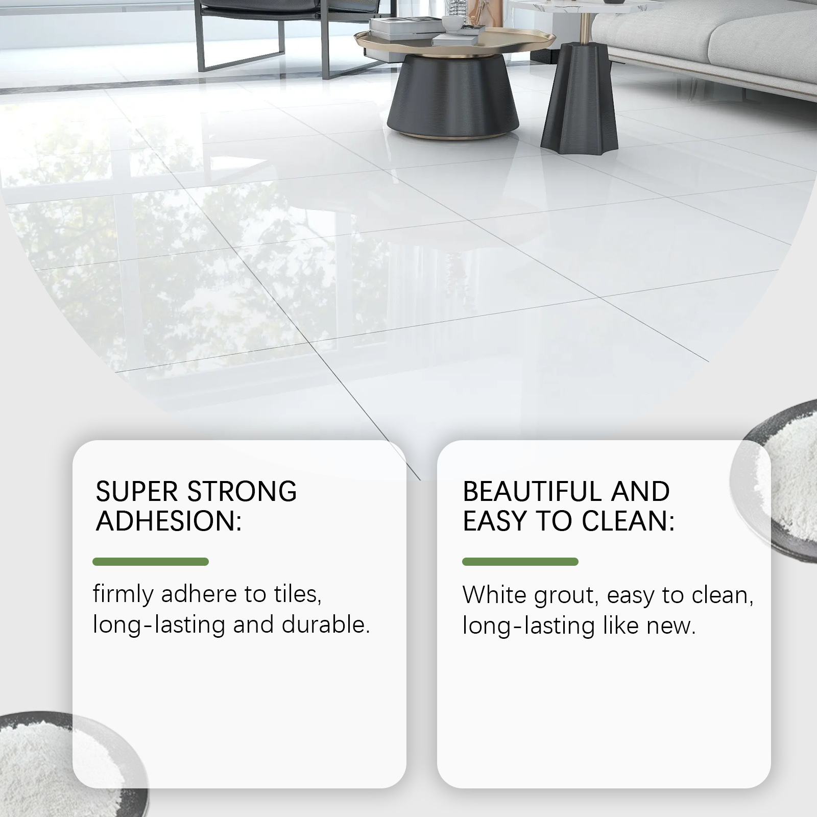 Jaysuing Tile Grout Kit Waterproof And Mildew-Proof - Image 2
