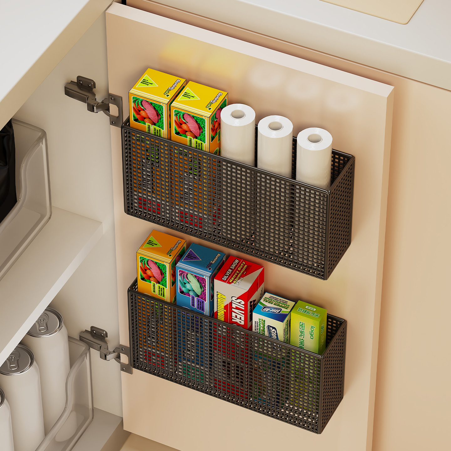 Multi-tier Shelf For The Inside Of Kitchen Cabinet Doors - Image 2