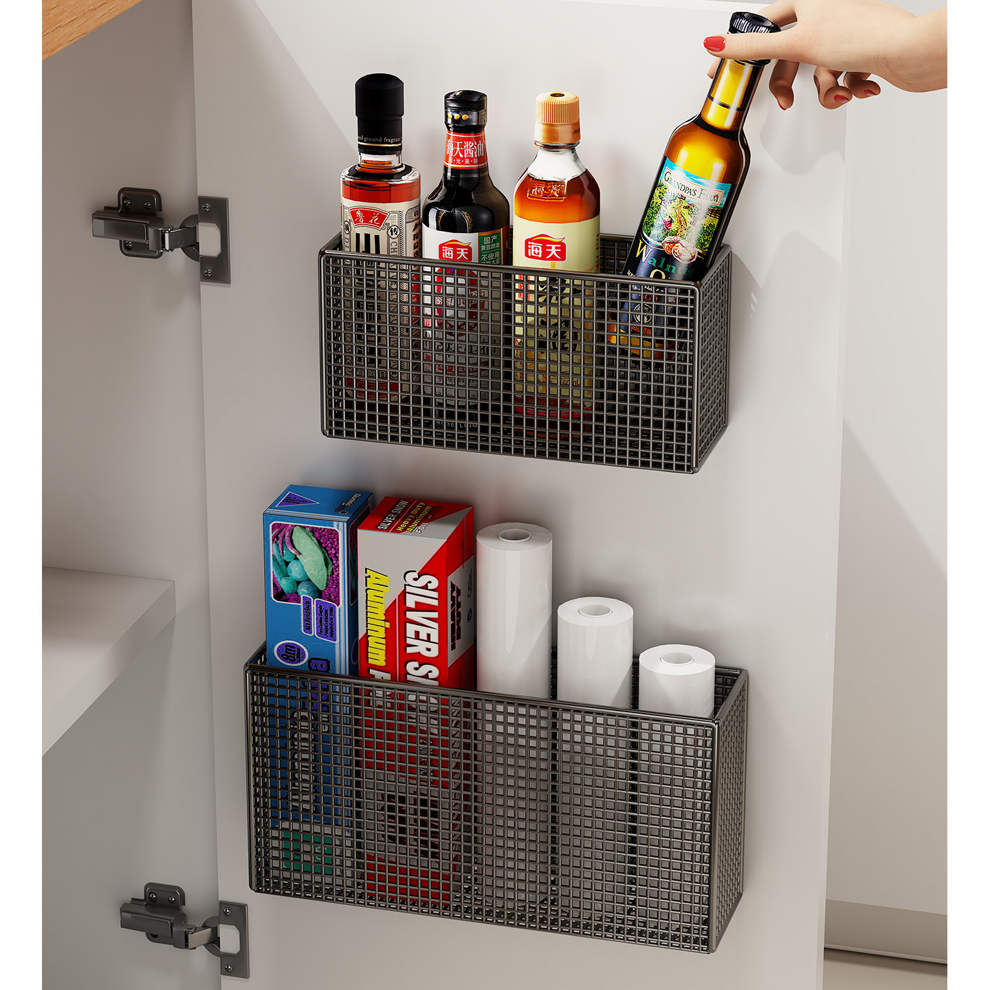 Multi-tier Shelf For The Inside Of Kitchen Cabinet Doors - Image 3