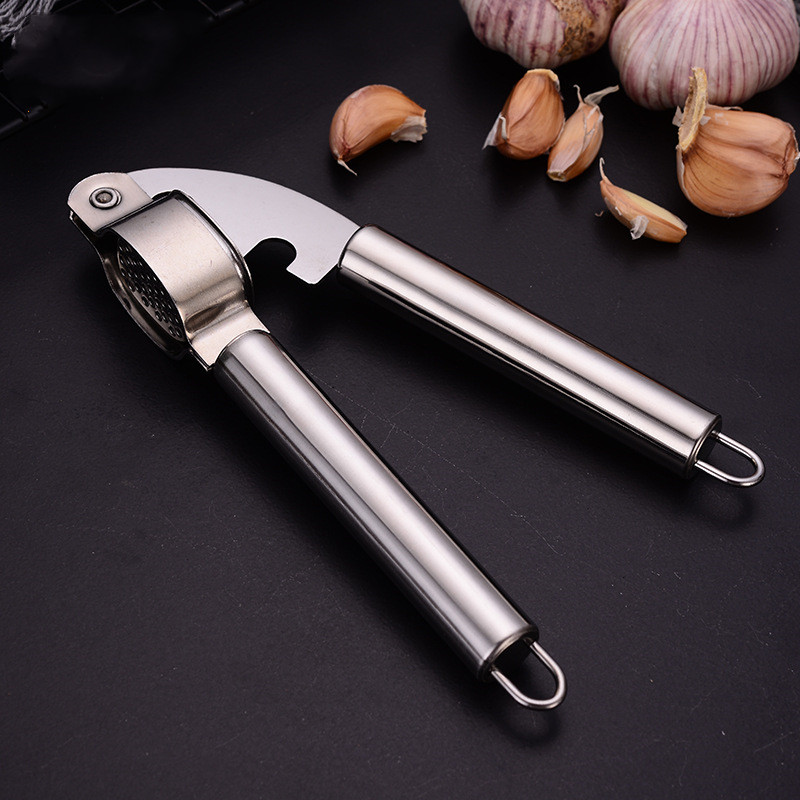 Stainless Steel Garlic Press Rocker Kitchen Gadget